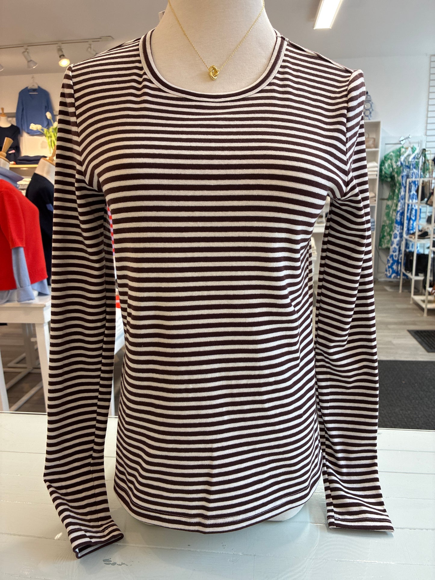 
                  
                    J. Society | Striped L/S Tee
                  
                