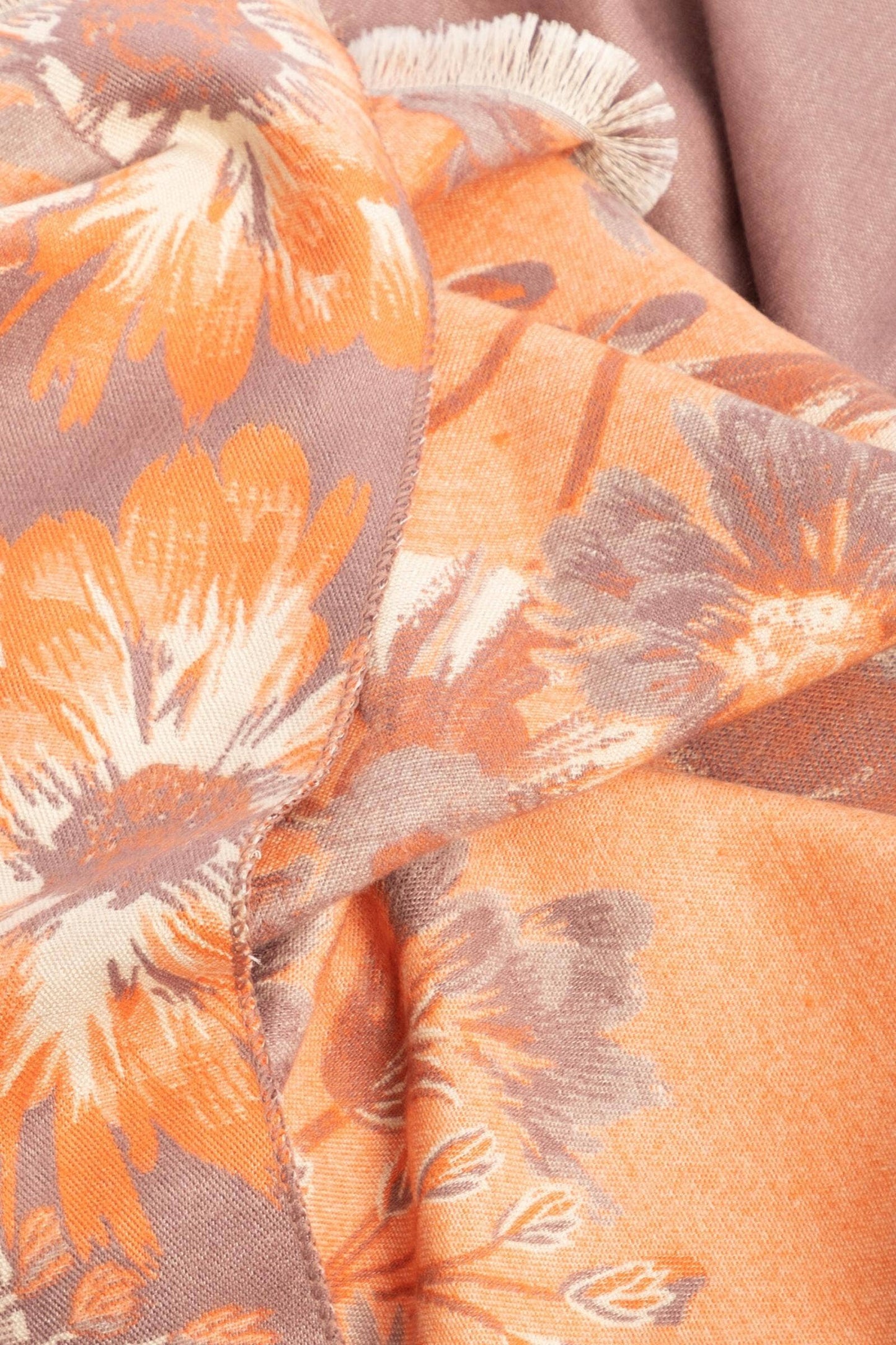 
                  
                    Reversible Floral Oversized Scarf: BLUE
                  
                