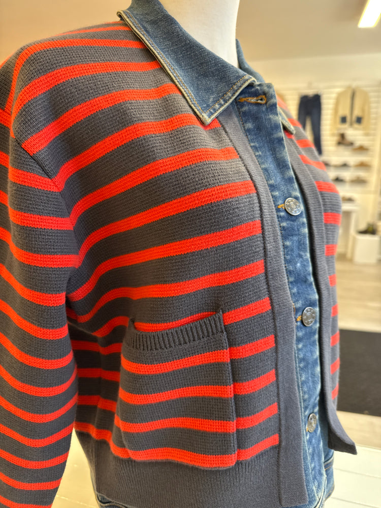 
                  
                    J.Society | Denim Sweater Jacket | 22045
                  
                