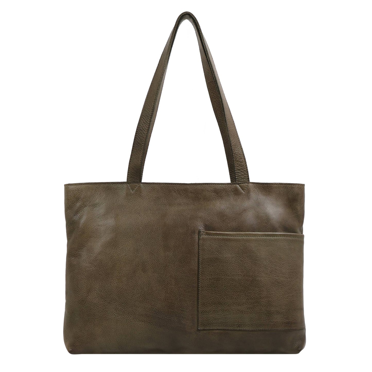 
                  
                    Noelle Handcrafted Leather Tote: Moss
                  
                
