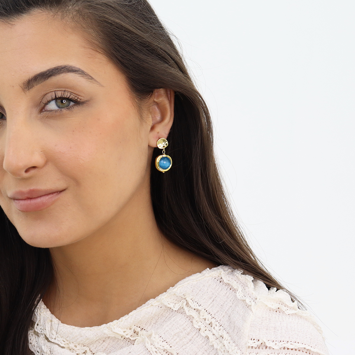 
                  
                    Coriandoli Earrings Colorful Beads - 24K Gold Plated: Egyptian Blue
                  
                