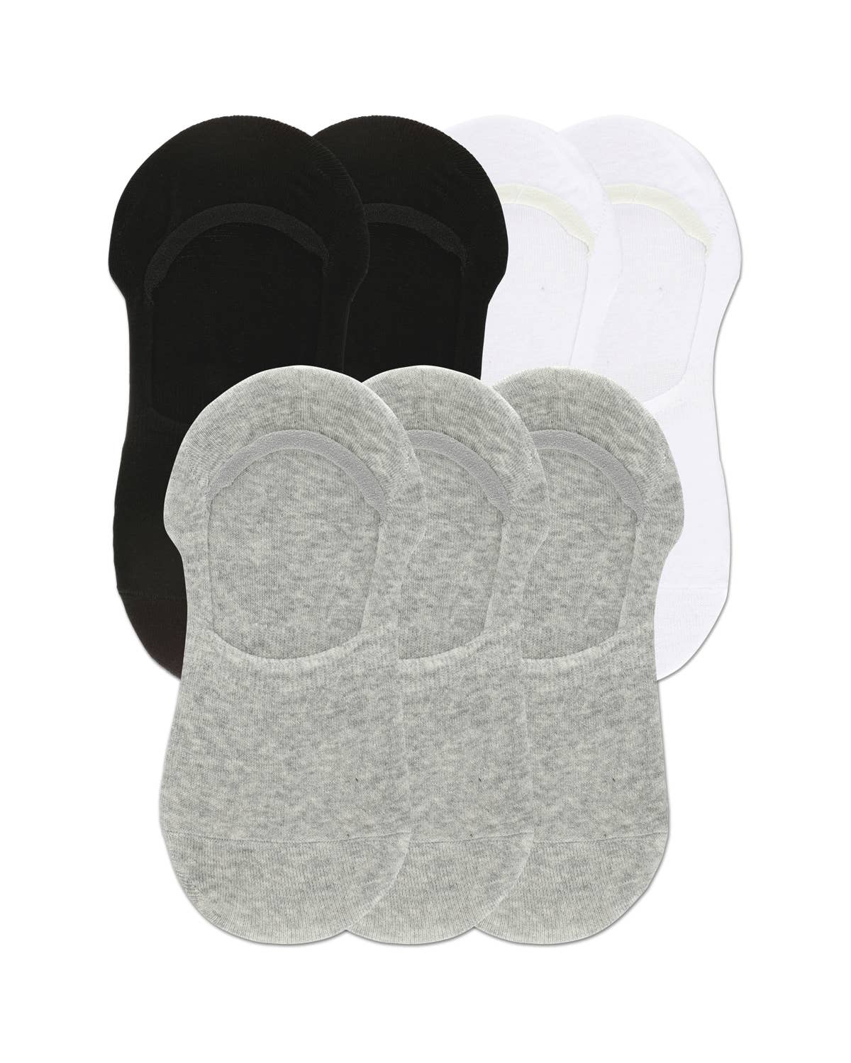 
                  
                    MeMoi No Show Sneaker Liner 7 Pack: Gray-White-Black / OS
                  
                