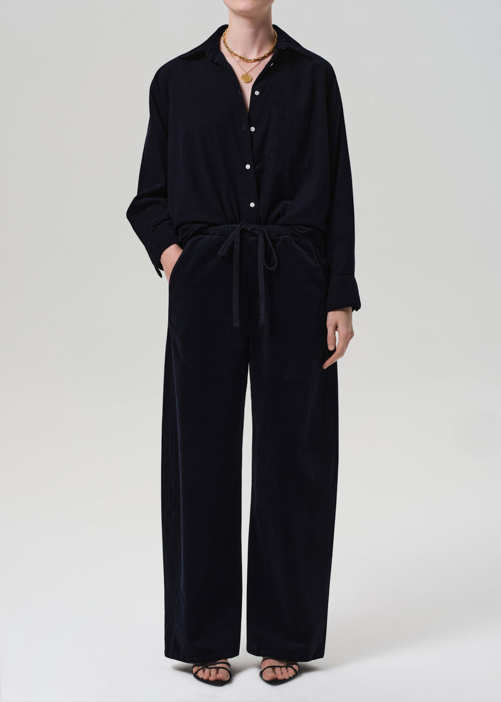 Citizens of Humanity | Kayla Shirt Corduroy| Navy