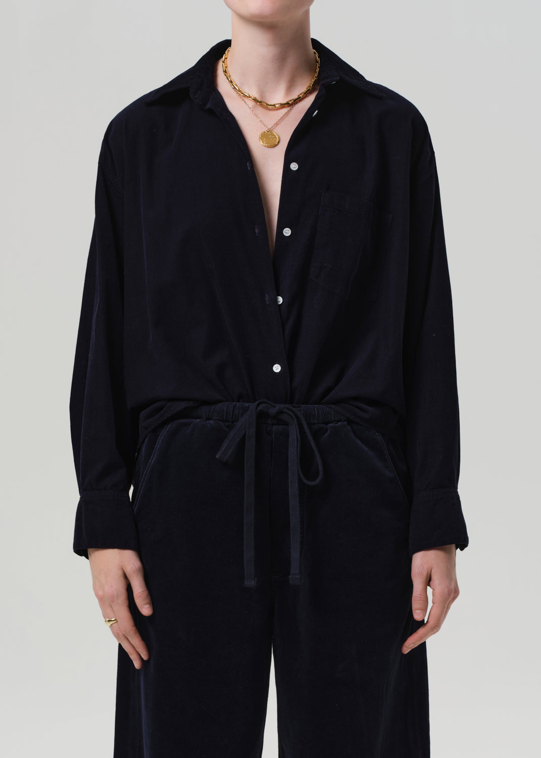 
                  
                    Citizens of Humanity | Kayla Shirt Corduroy| Navy
                  
                