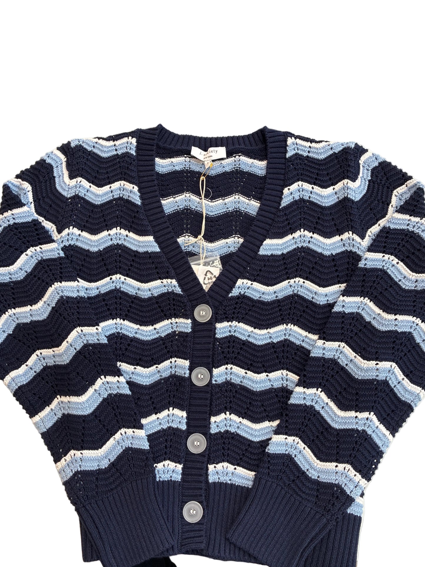 
                  
                    J.Society | Long Sleeve 3 tone Cardigan Sweater | 23166
                  
                