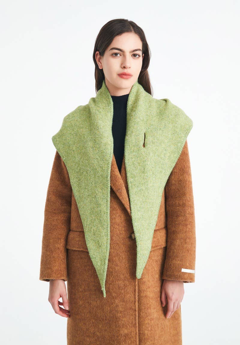 
                  
                    Solid Knit Triangle Scarf: 05 Beige
                  
                