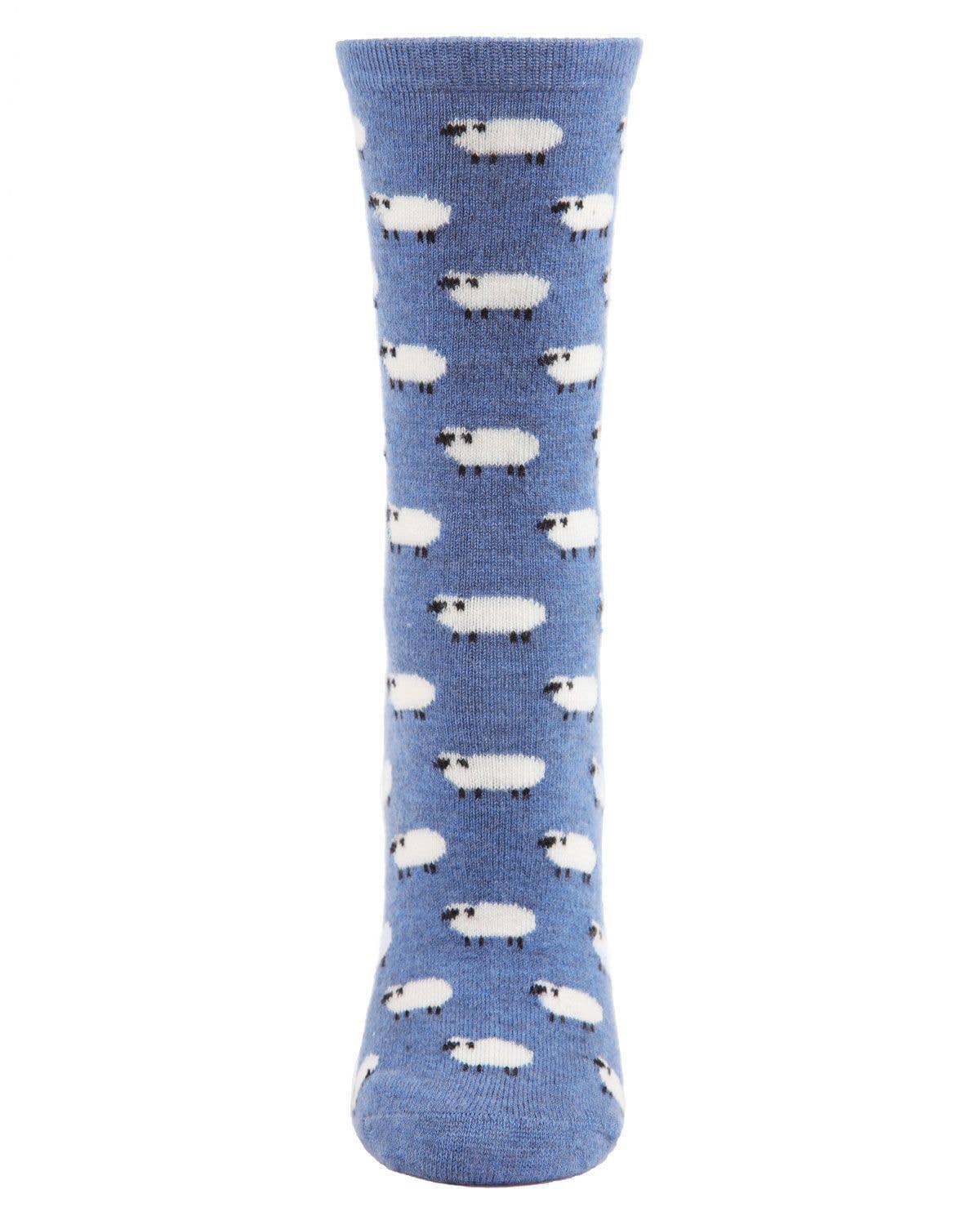 
                  
                    MeMoi Sheep Cashmere Blend Crew Socks: Hemp Heather / 9-11
                  
                