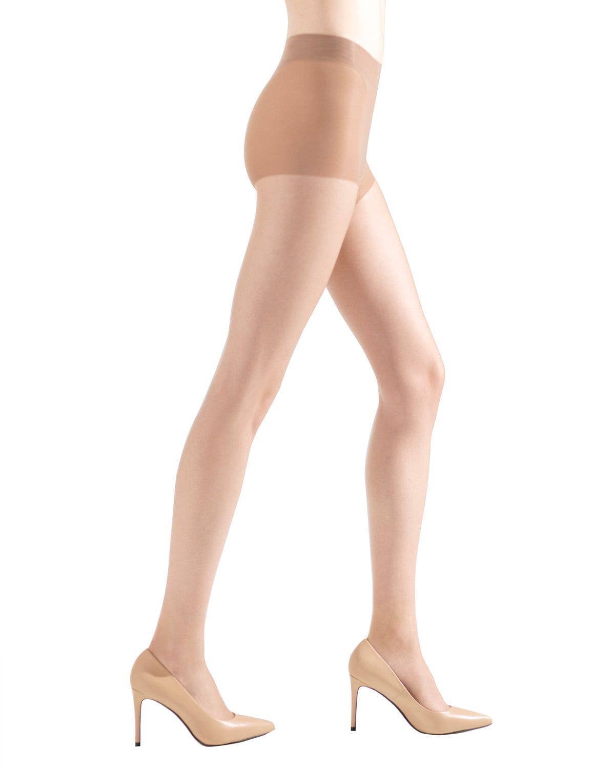 
                  
                    Natori Ultra Bare Sheer Control Top Tights: Black / L
                  
                