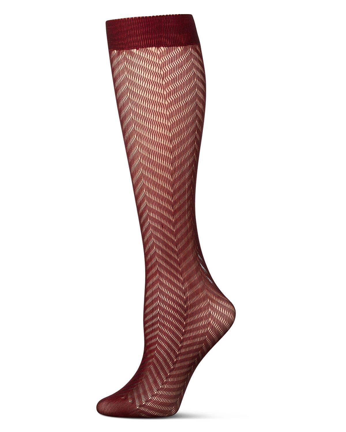 
                  
                    Women's Chevron Net Knee High Socks: Black / One Size
                  
                