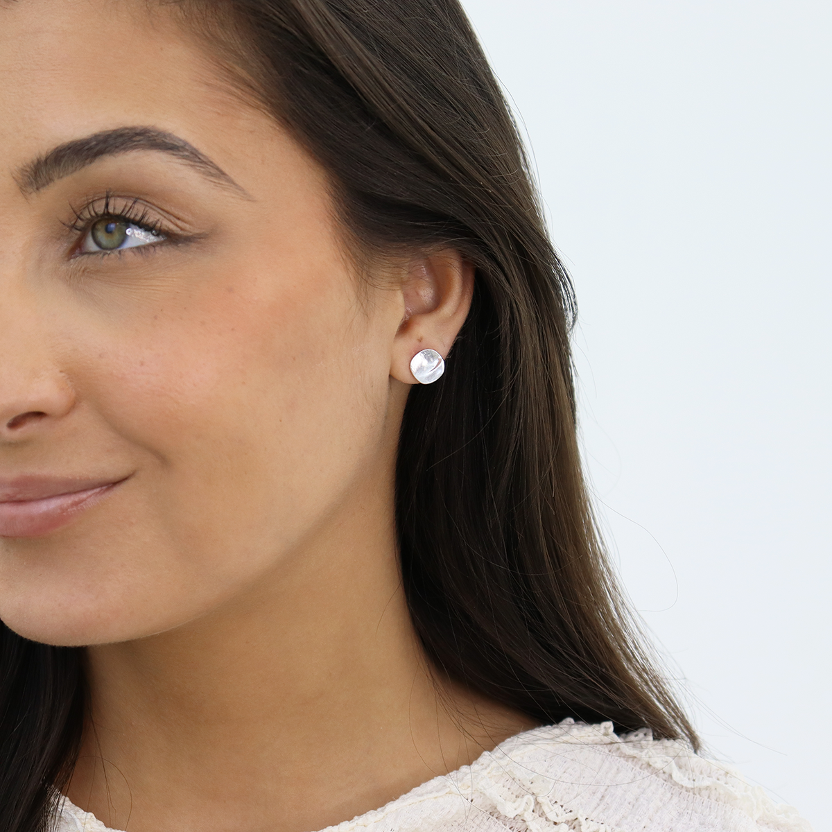 
                  
                    Minimalist Small Flat Stud Earrings - 24K Gold Plated: Gold
                  
                