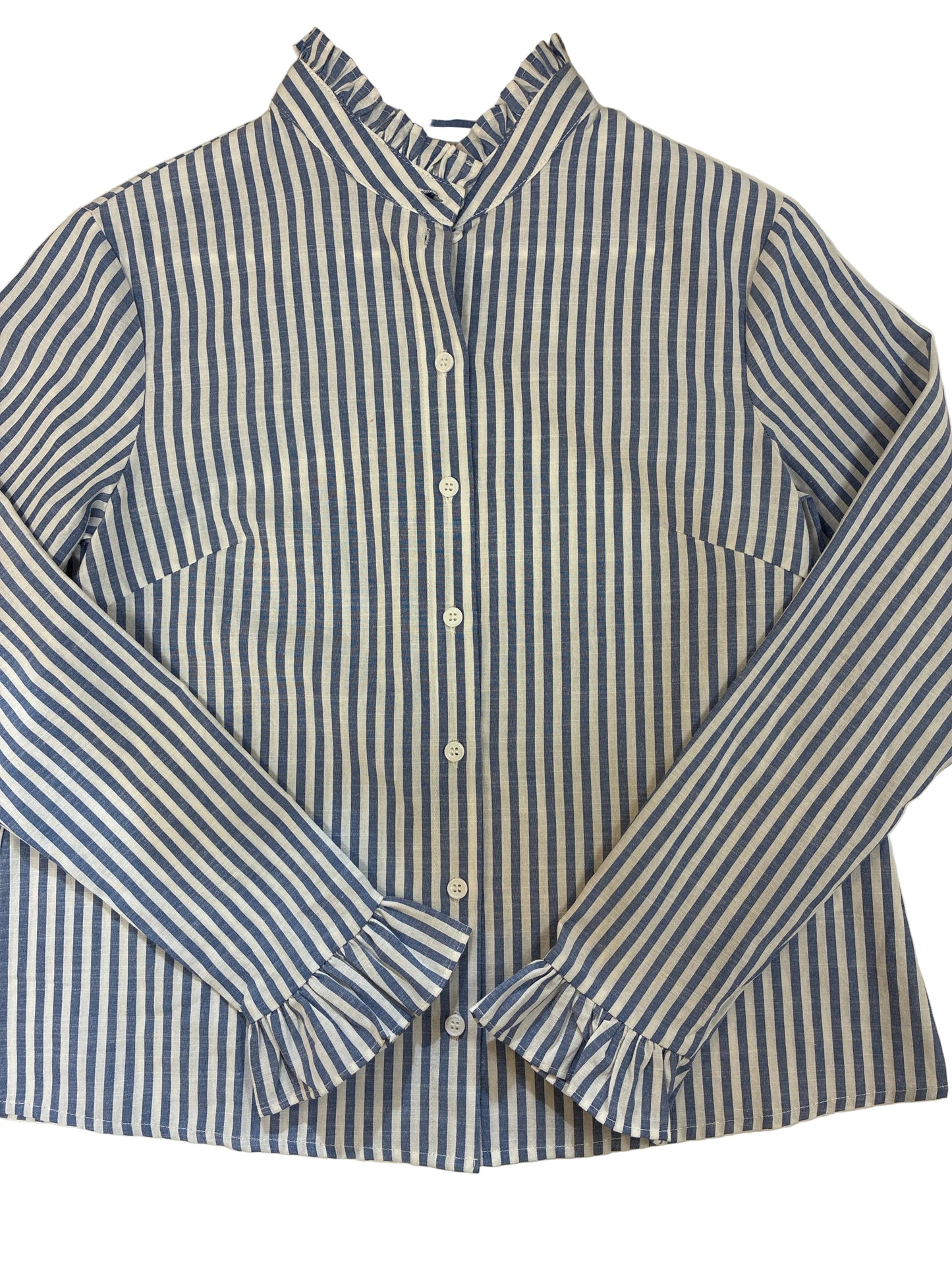
                  
                    Six Fifty | Holland Poplin Top | Blue
                  
                