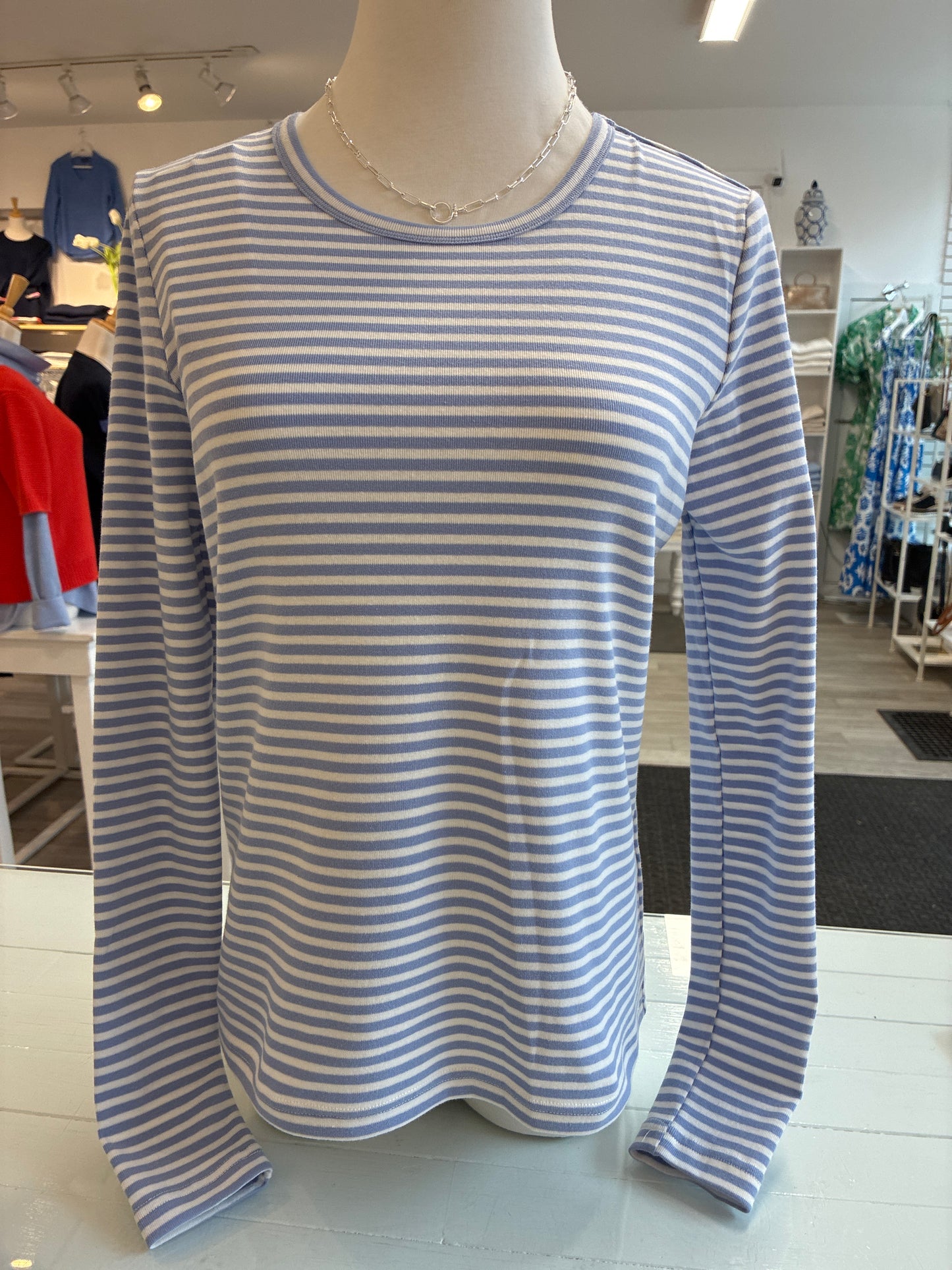 
                  
                    J. Society | Striped L/S Tee
                  
                
