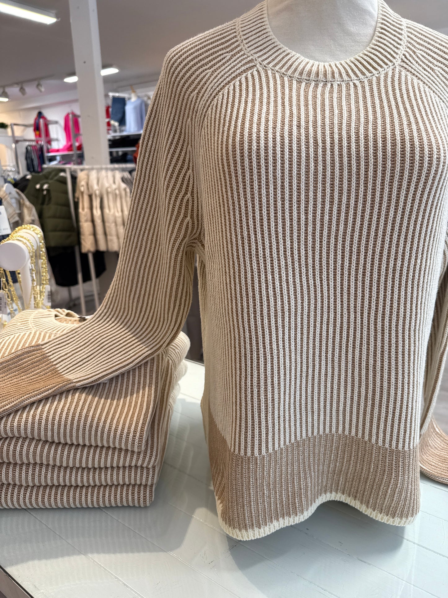 
                  
                    J.Society | Two Tone Plaited Crew Sweater | 22050
                  
                