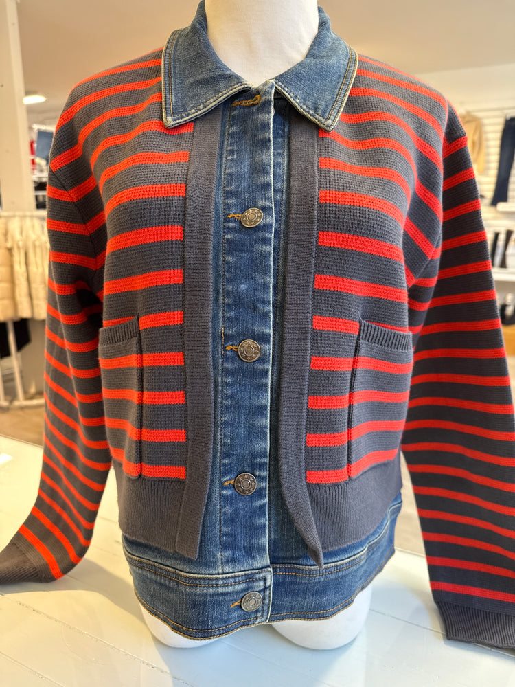
                  
                    J.Society | Denim Sweater Jacket | 22045
                  
                