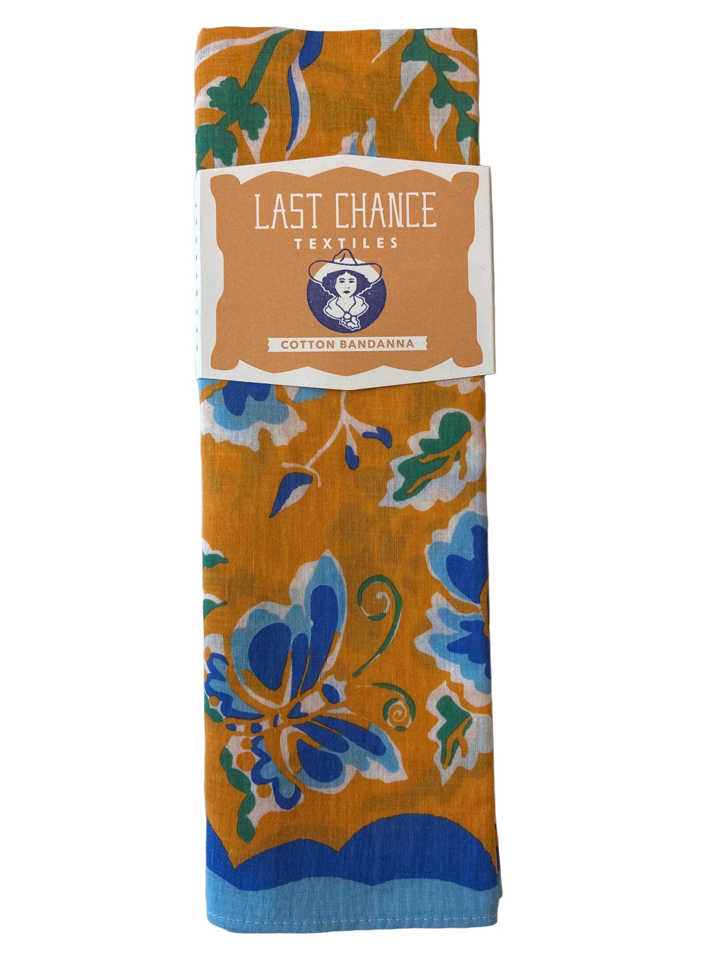 Last Chance Textiles | Cotton Wildwood Bandana | Marigold