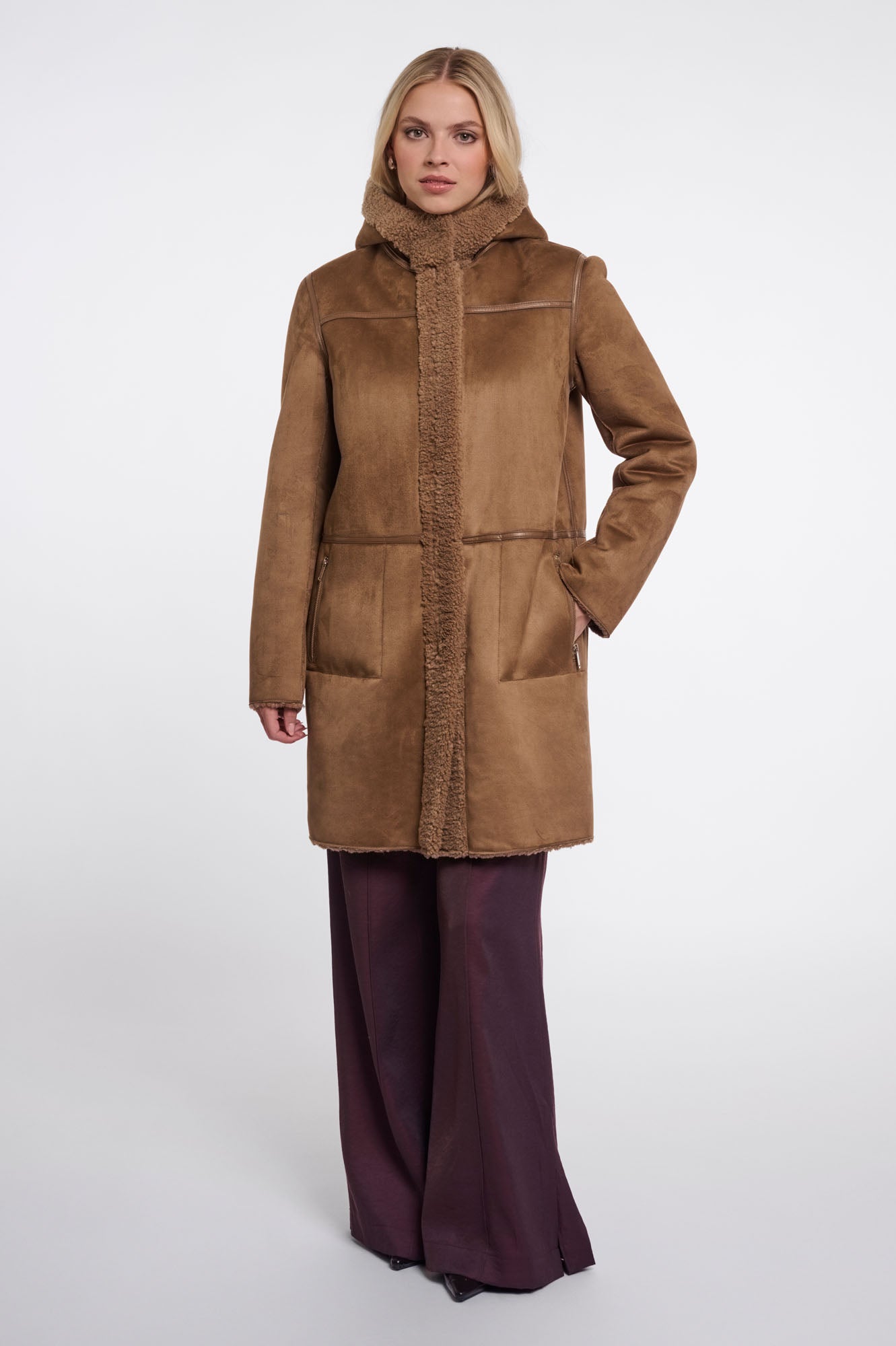 
                  
                    Reno & Pelle | Alina Reversible Hoodie| Mocha
                  
                