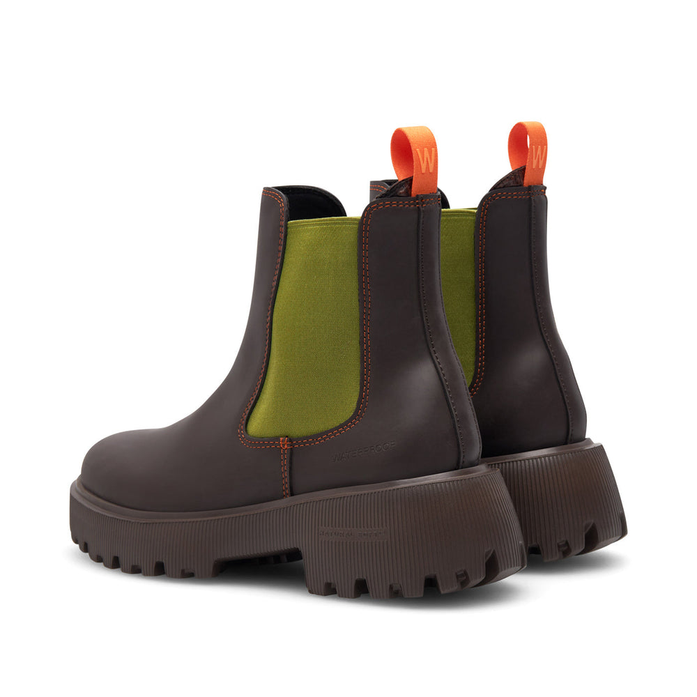 
                  
                    Woden | Aya Waterproof Ankle Boot | Chocolate
                  
                