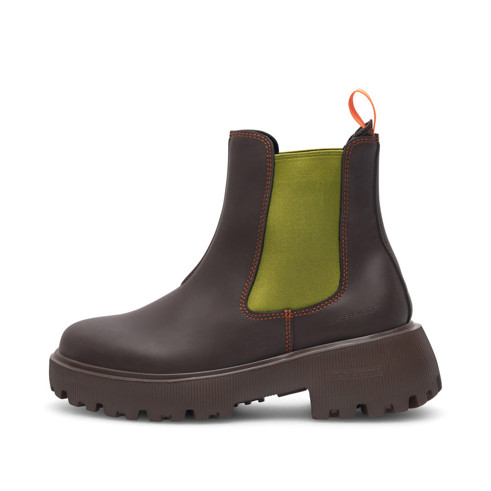 Woden | Aya Waterproof Ankle Boot | Chocolate