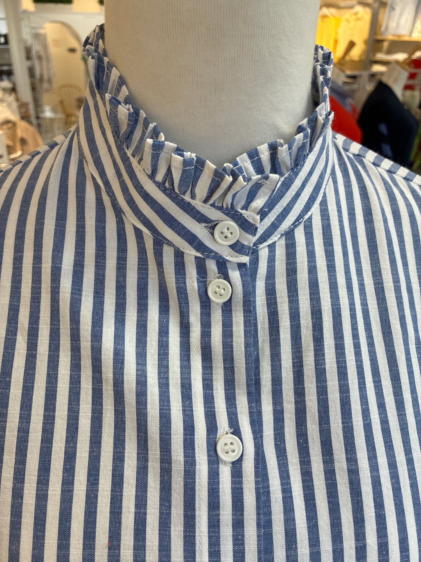 
                  
                    Six Fifty | Holland Poplin Top | Blue
                  
                