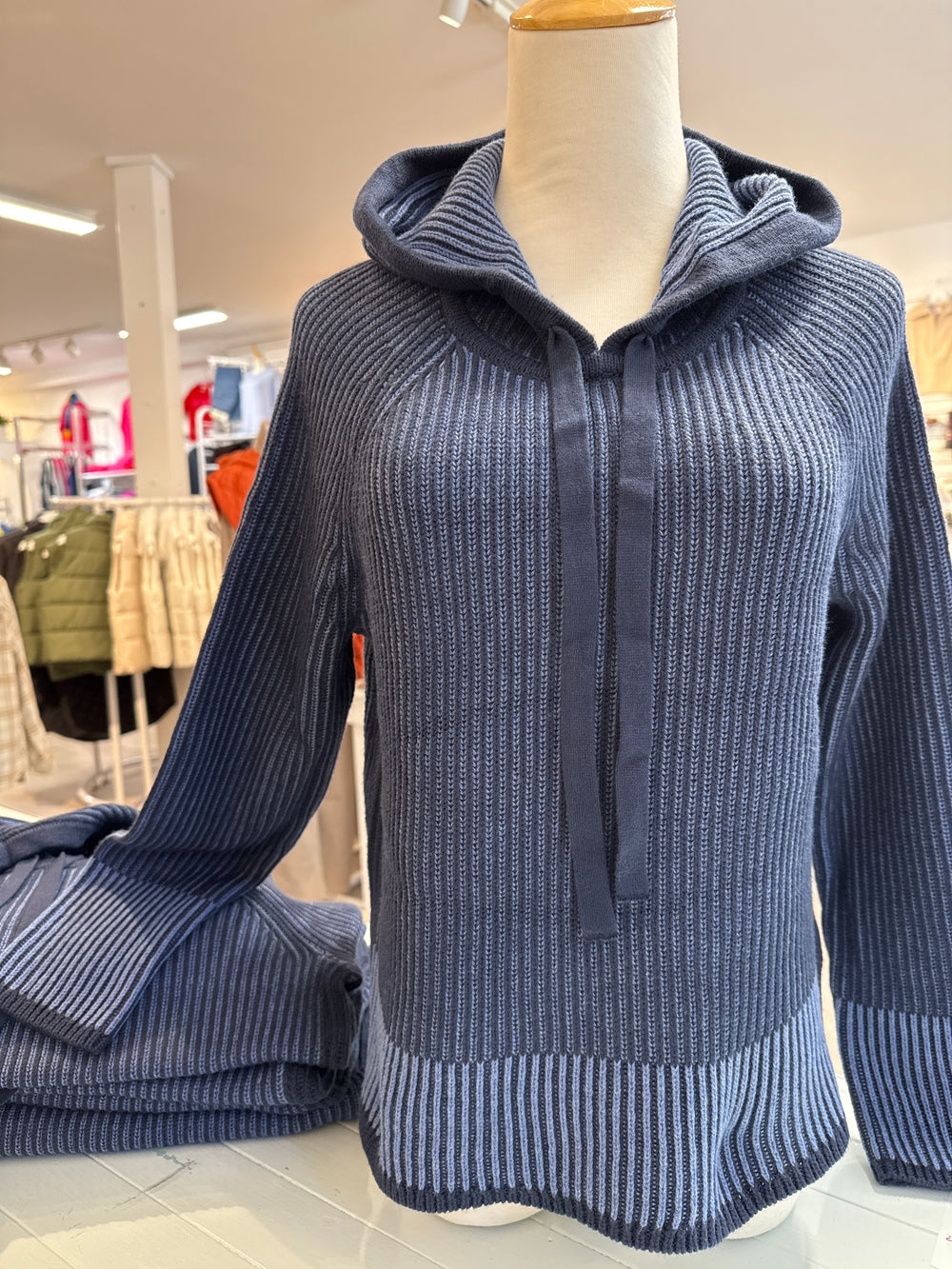 J.Society | Two Tone Plaited Hoodie | 22054