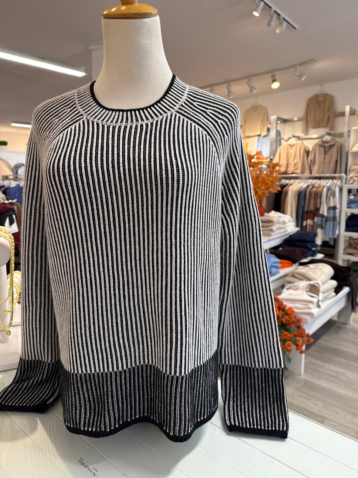
                  
                    J.Society | Two Tone Plaited Crew Sweater | 22050
                  
                