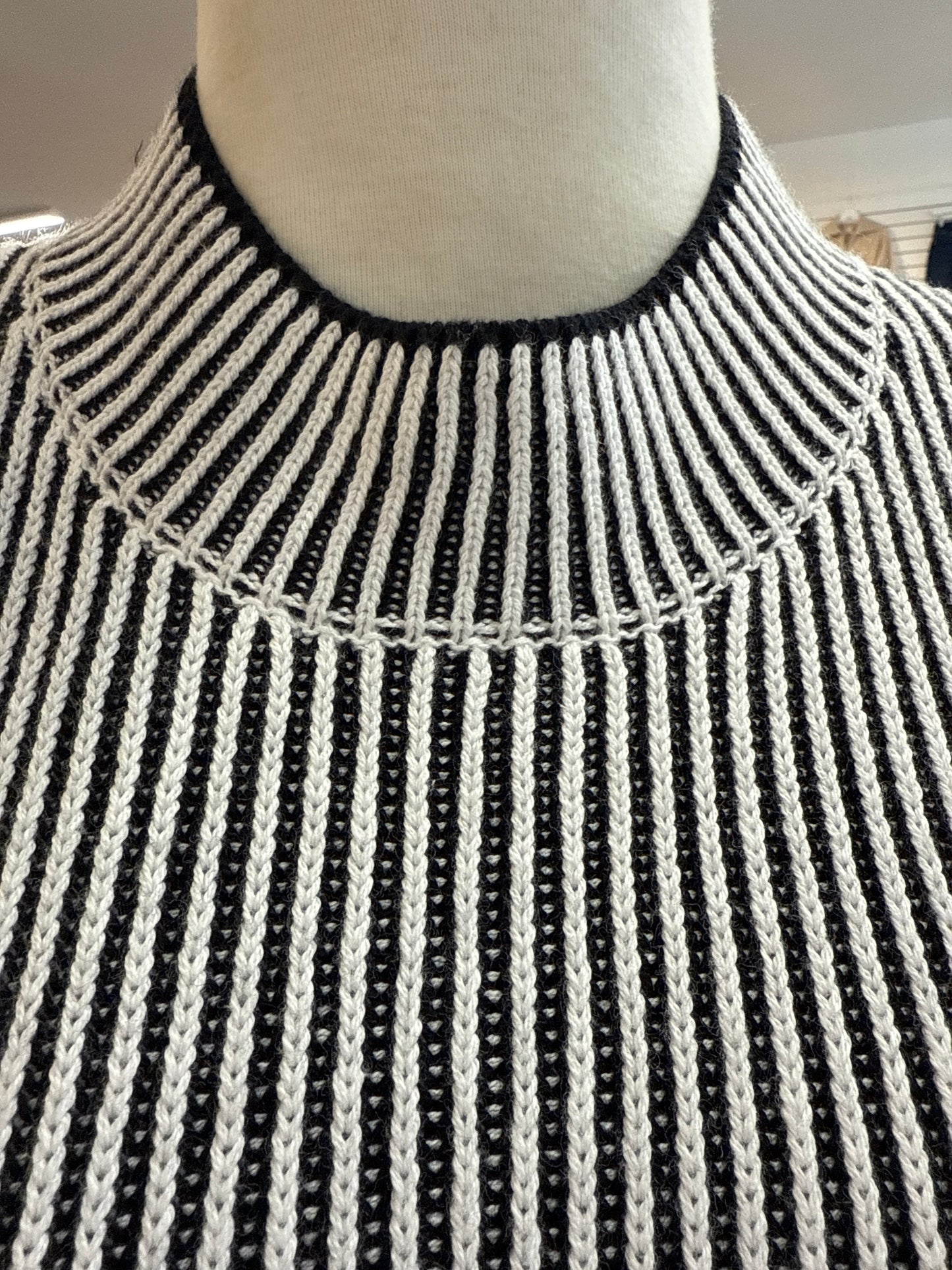 
                  
                    J. Society | Two Tone Plaited Funnel Neck sweater | 22053
                  
                