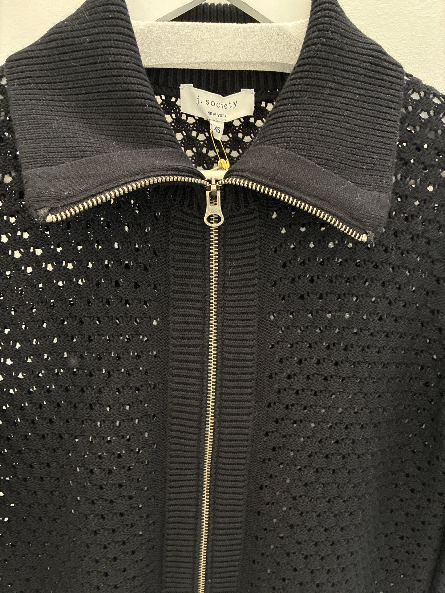 
                  
                    J.Society |  Open Stitch Zip | Black | 23129
                  
                