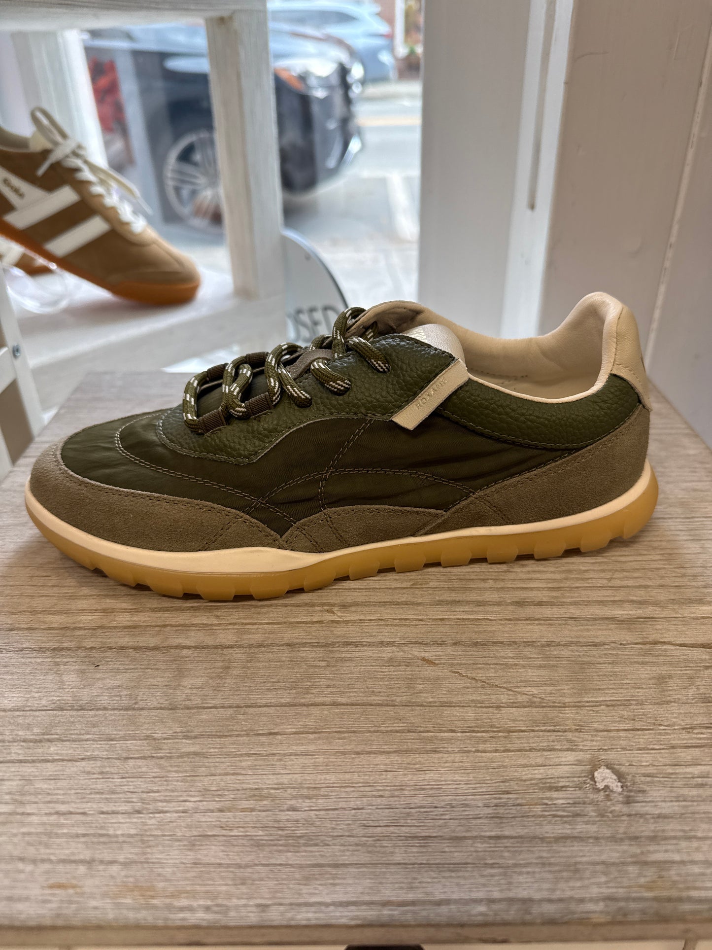 
                  
                    Verbenas | Roxane Sneaker | Olive/Off White
                  
                