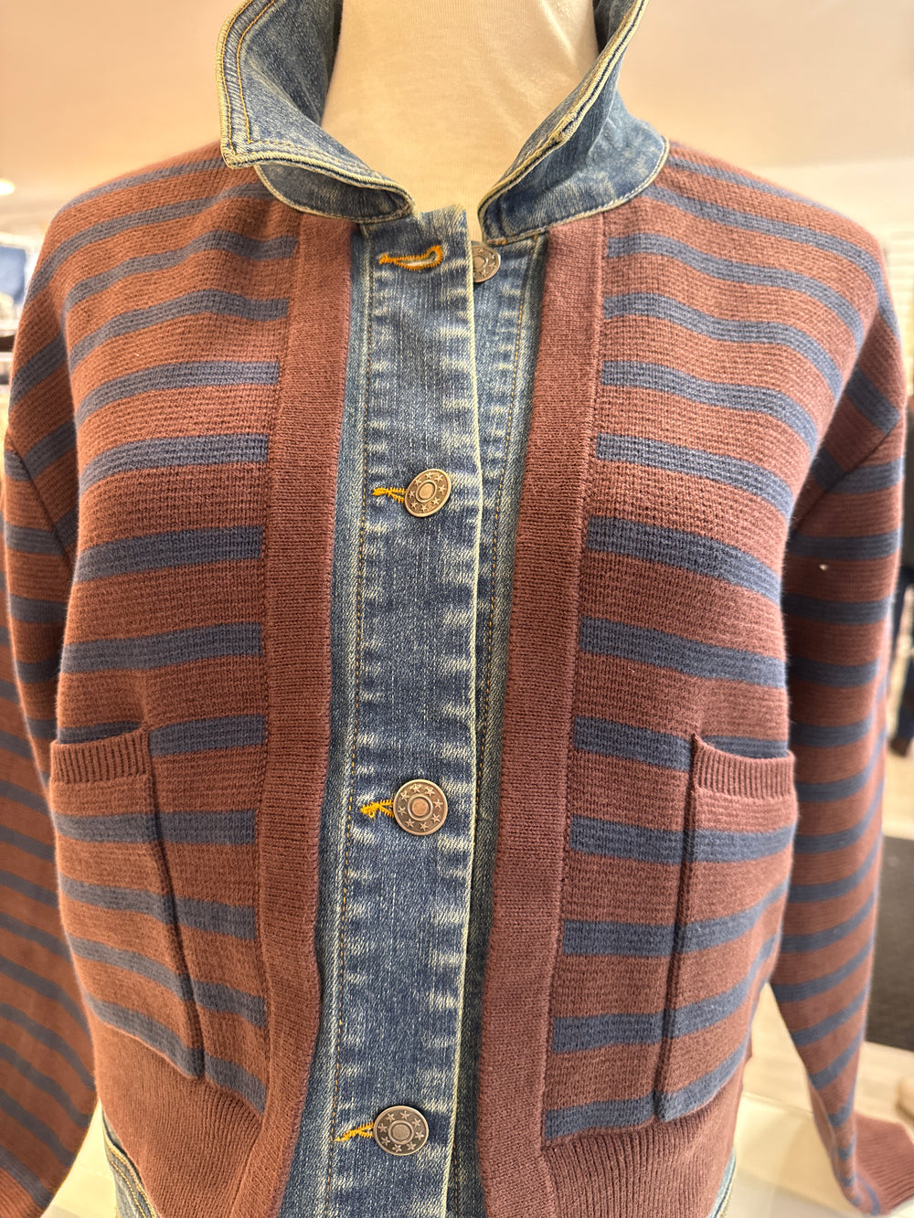 J.Society | Denim Sweater Jacket | 22045