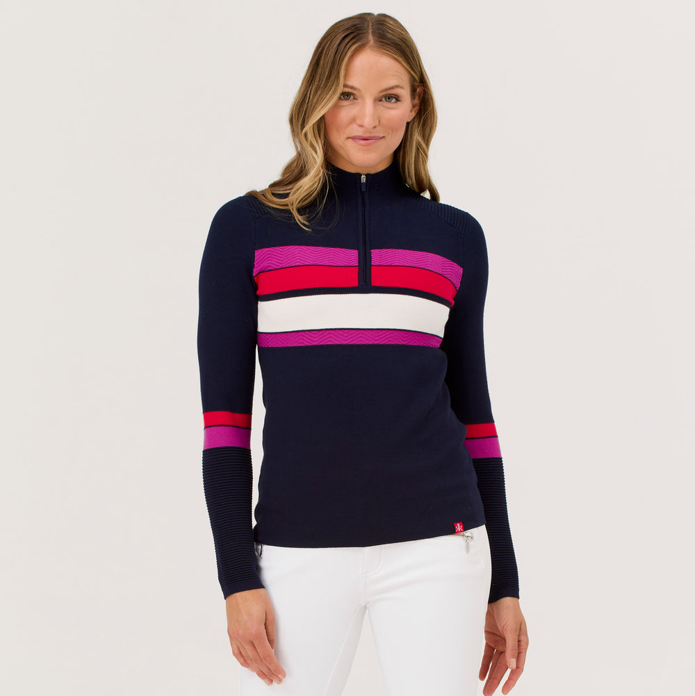 Krimson Klover | Emory Zip Neck | Navy