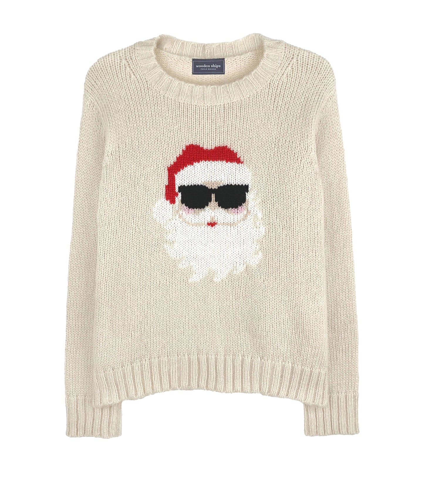 Wooden Ships | Santa Claus Crew Sweater | Ivory