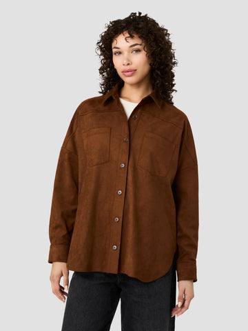 French Connection | Sonja Suede | Chestnut