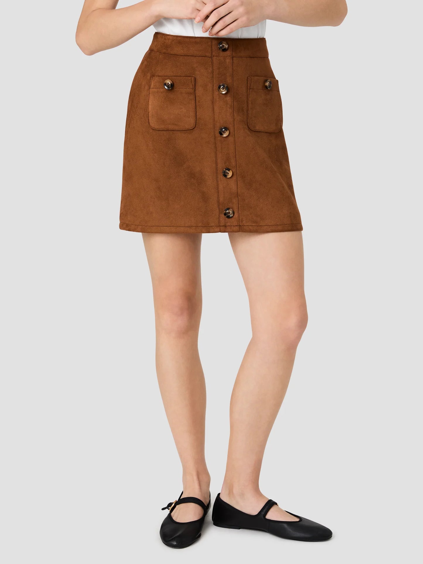 
                  
                    French Connection | Laney Suede Skirt
                  
                