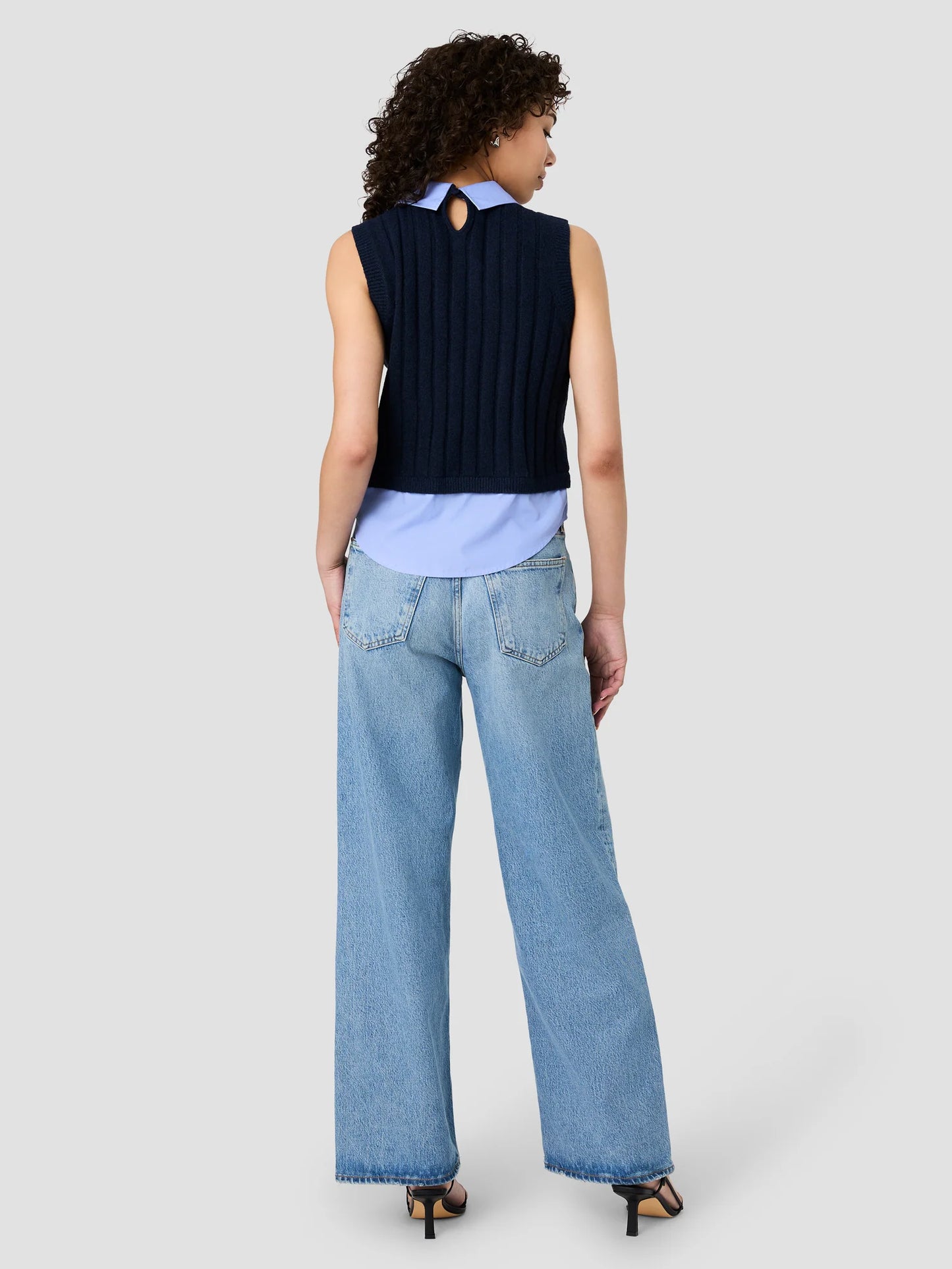 
                  
                    French Connection | Aleyna Knit Collared Vest
                  
                