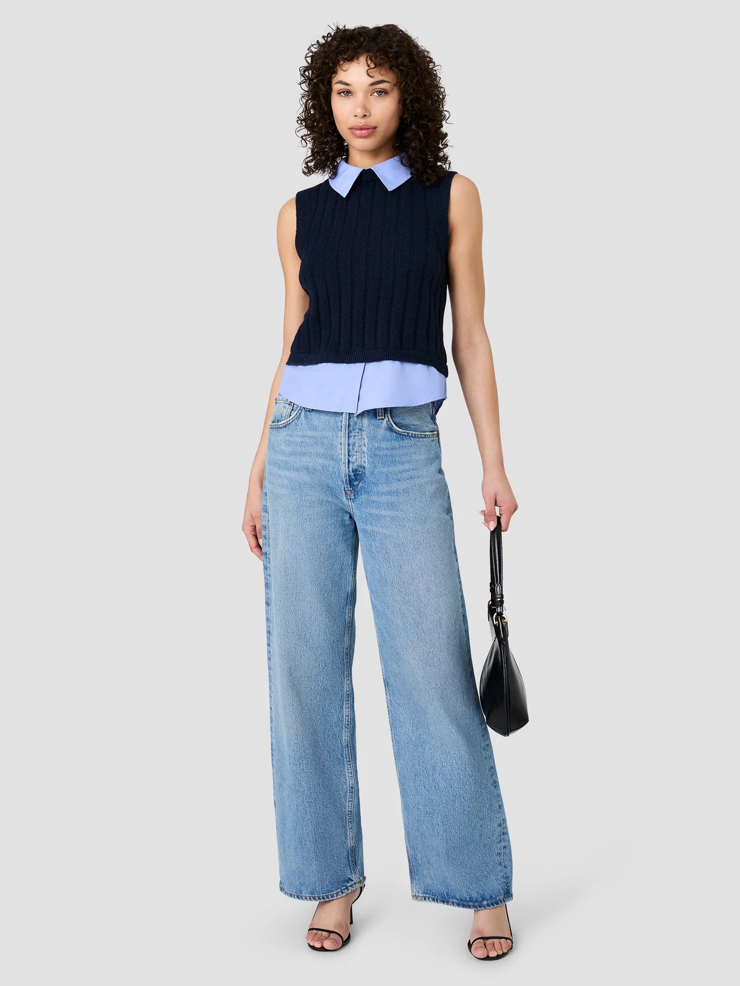 
                  
                    French Connection | Aleyna Knit Collared Vest
                  
                