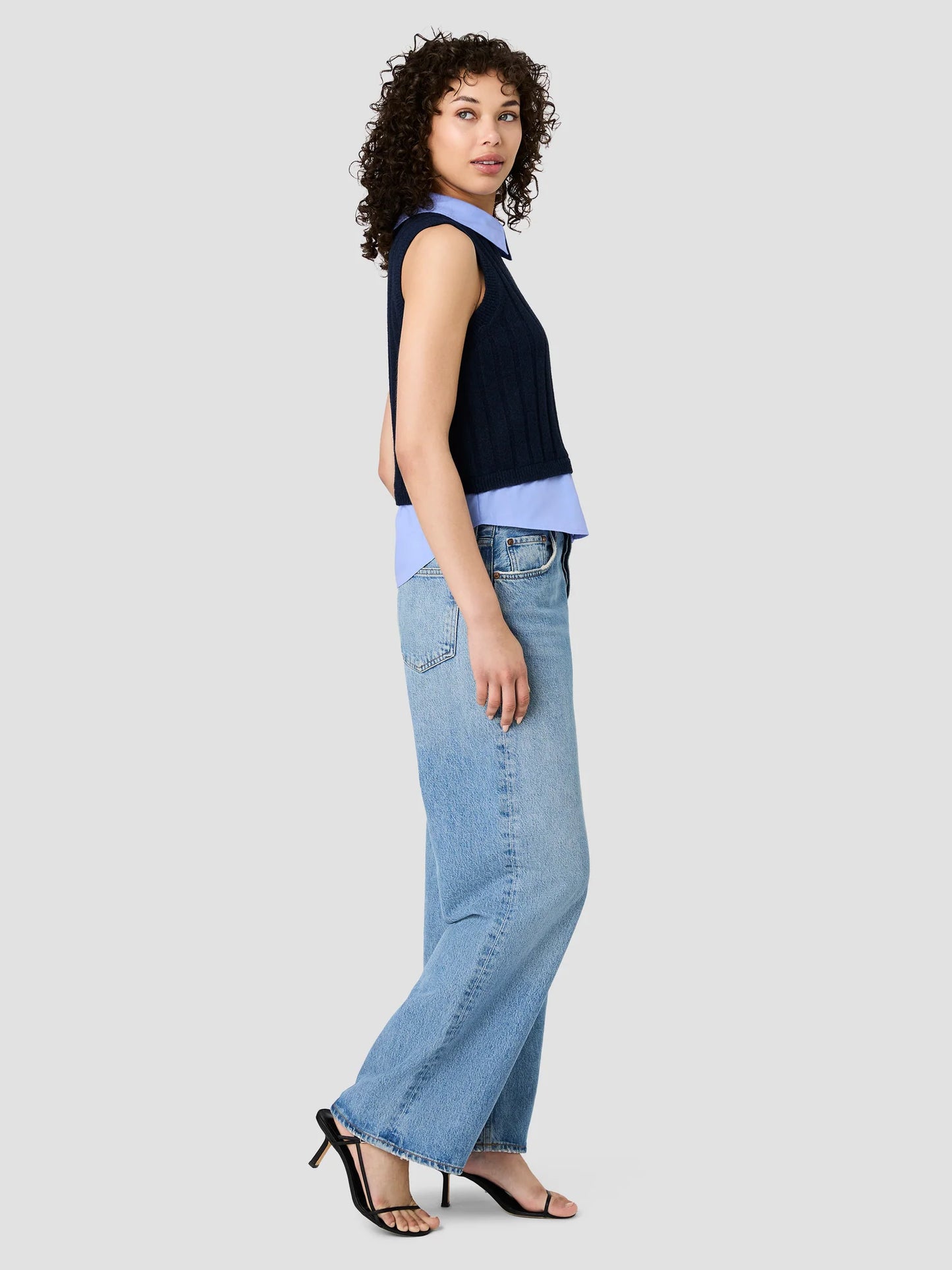 
                  
                    French Connection | Aleyna Knit Collared Vest
                  
                