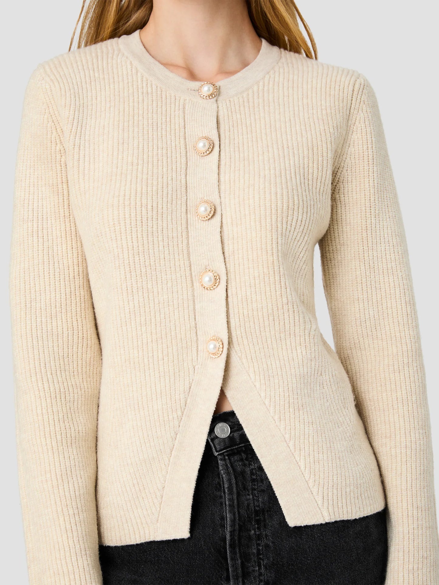
                  
                    French Connection | Marley Knit Button Top
                  
                