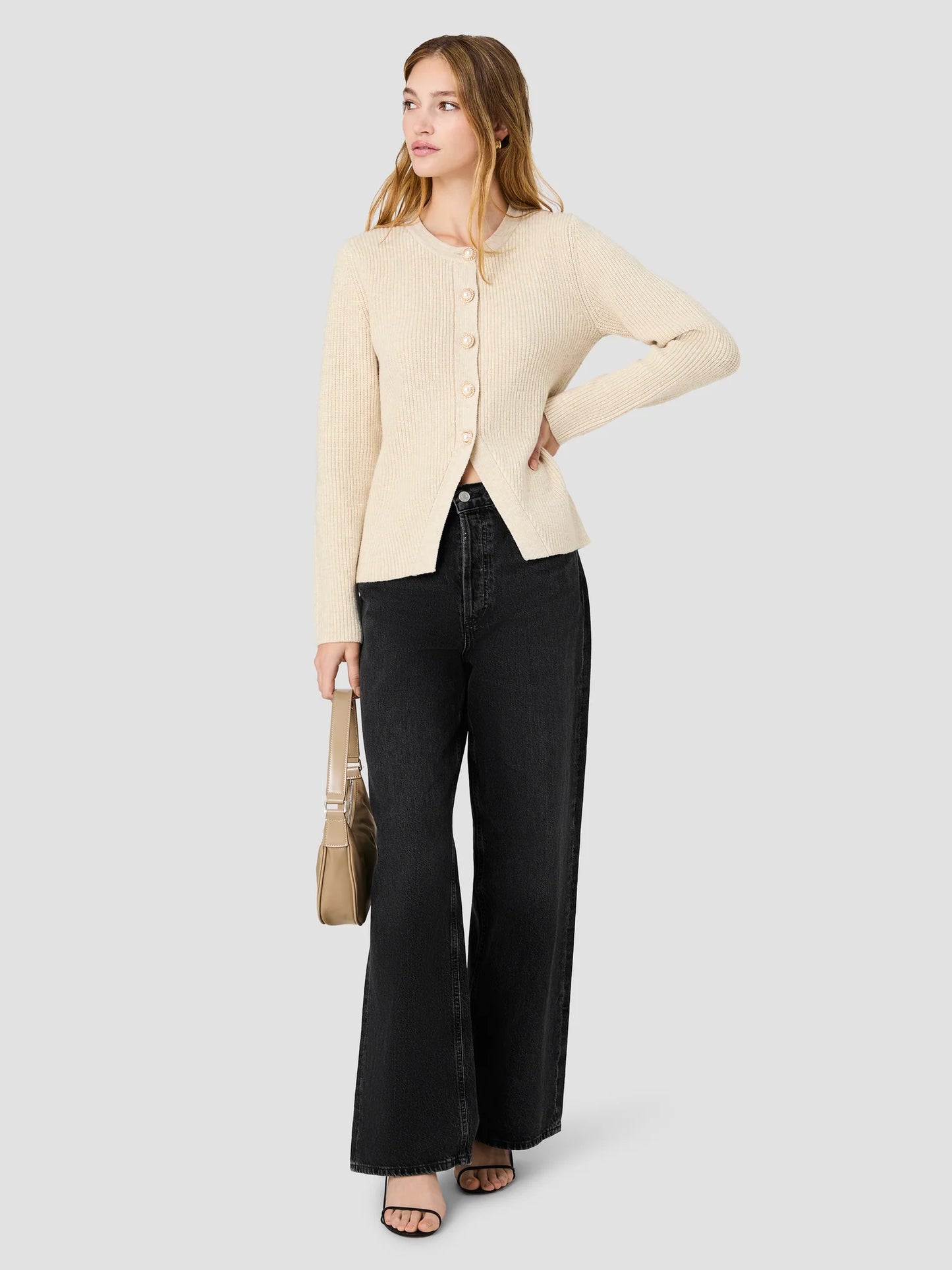 
                  
                    French Connection | Marley Knit Button Top
                  
                