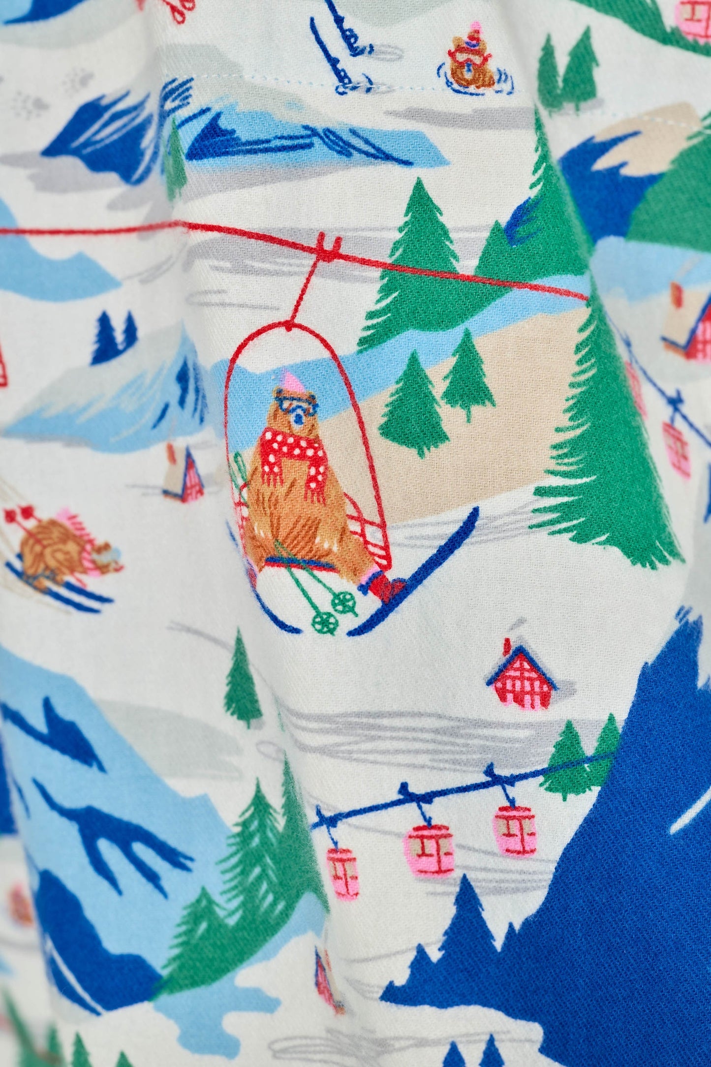 
                  
                    PJSalvage | Skiing Bear Flannel Set | Moon Blue
                  
                