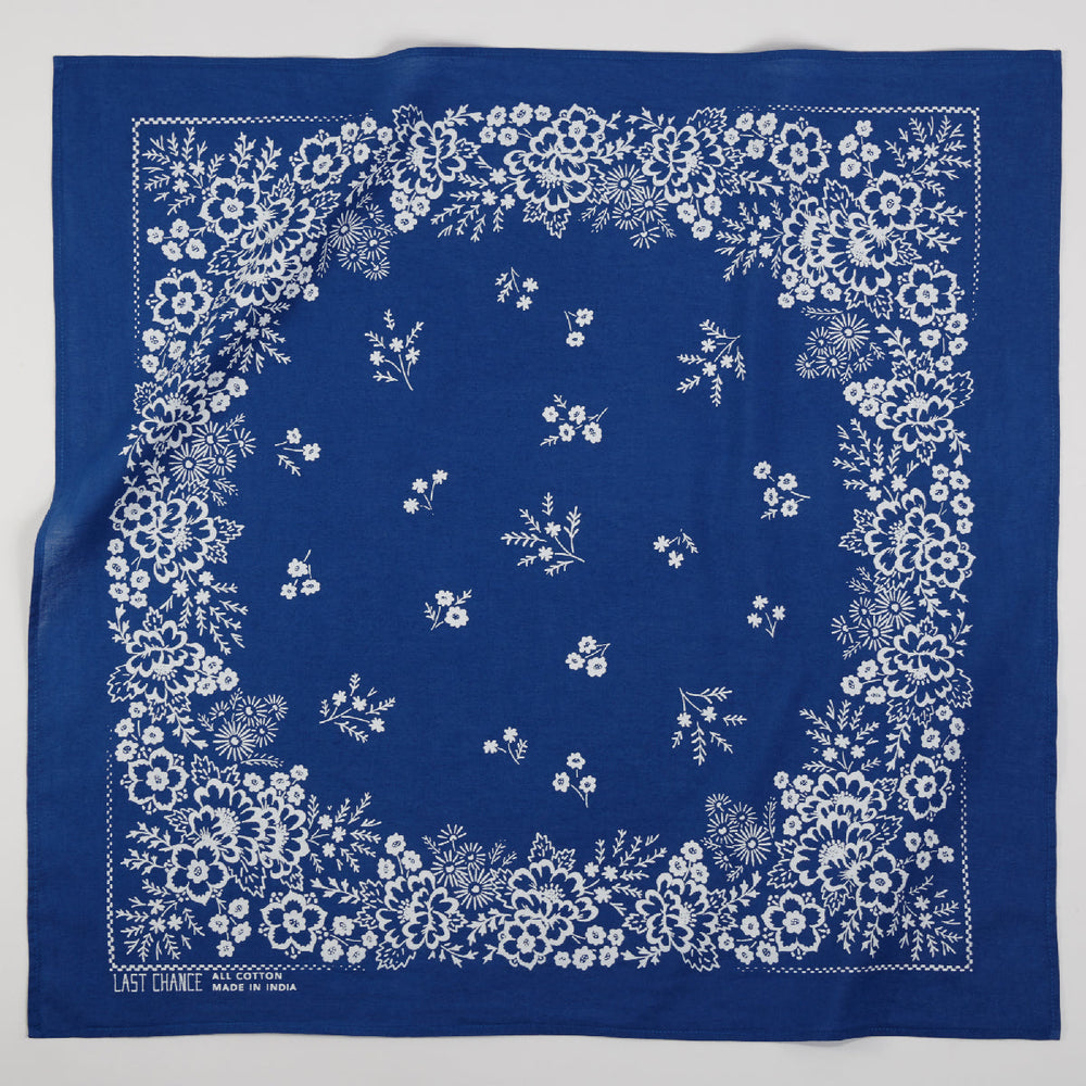Last Chance Textiles | Cotton Field Bandana | Azure