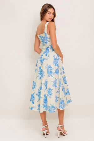 
                  
                    Flying Tomato | Woven Midi Dress | Bluebell Breeze
                  
                