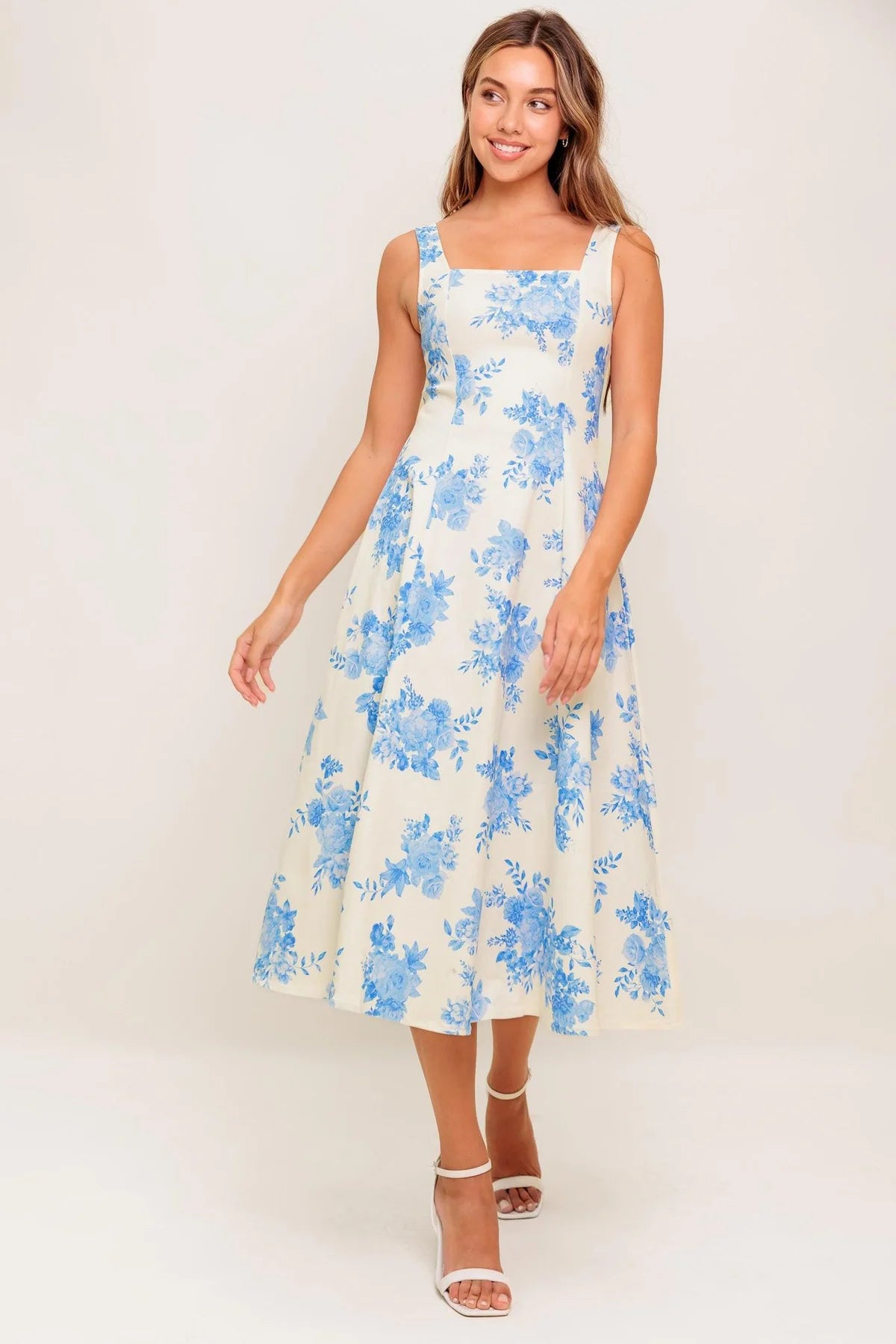
                  
                    Flying Tomato | Woven Midi Dress | Bluebell Breeze
                  
                