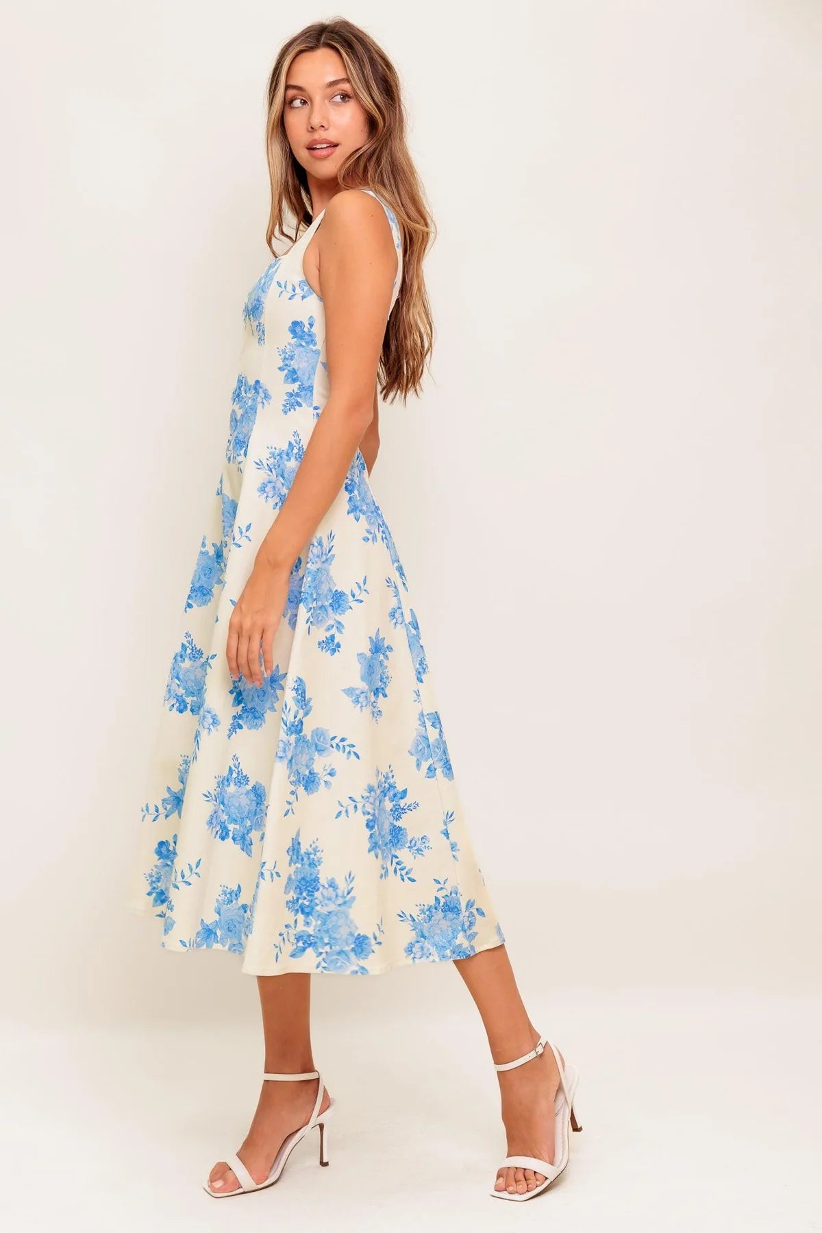 
                  
                    Flying Tomato | Woven Midi Dress | Bluebell Breeze
                  
                