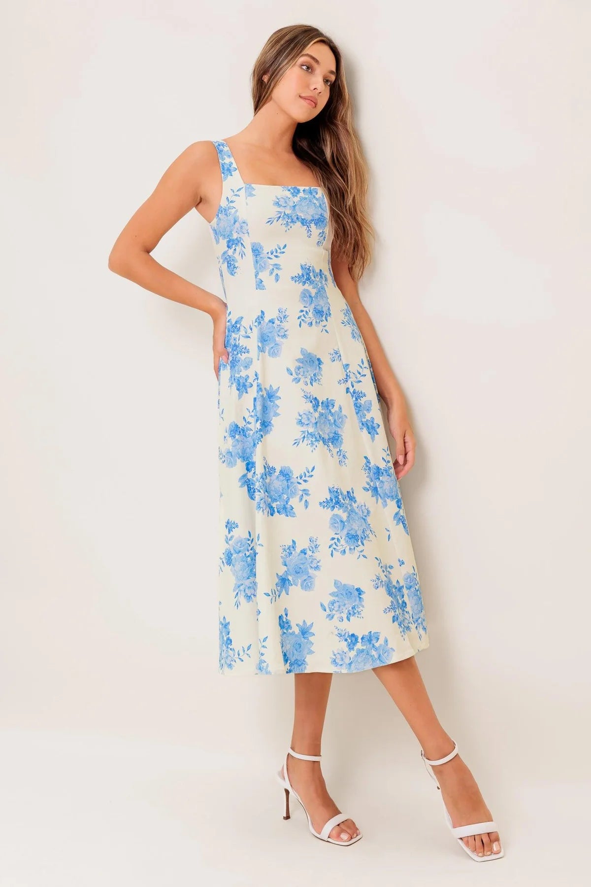 
                  
                    Flying Tomato | Woven Midi Dress | Bluebell Breeze
                  
                