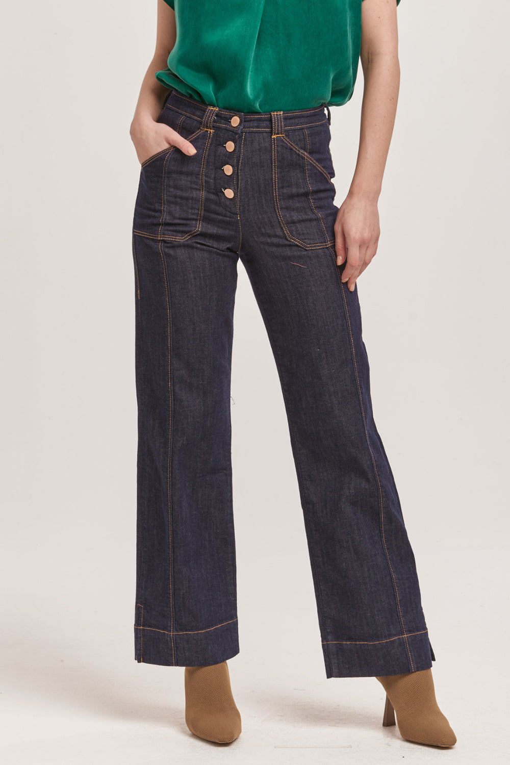 Dear John | Holly High Rise Cuffed Jean