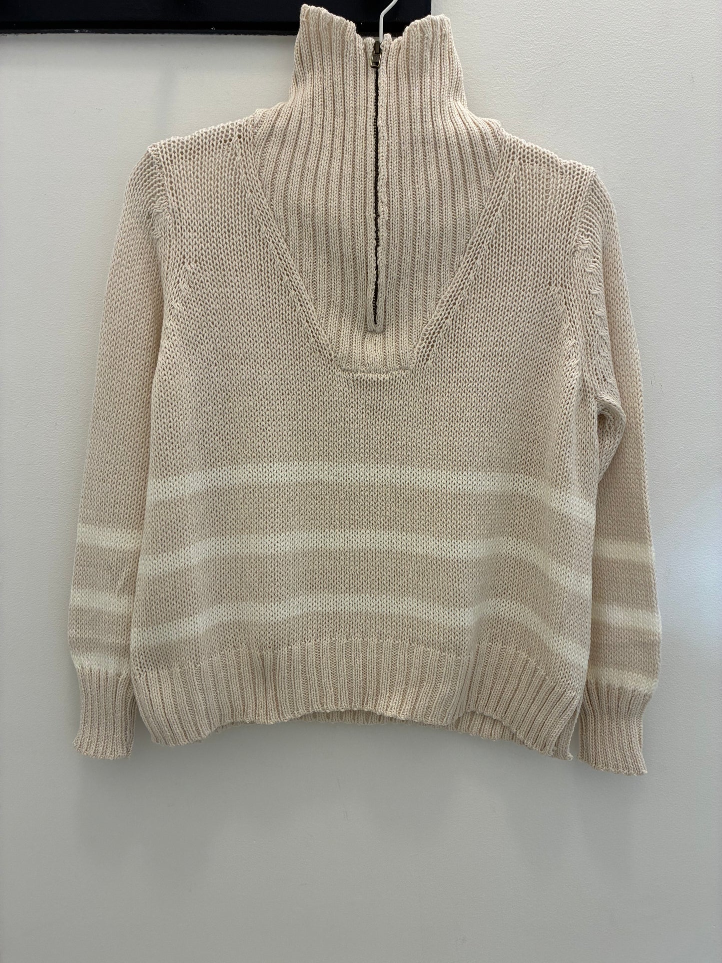 
                  
                    Wooden Ships | Petra Striped Zip Sweater
                  
                