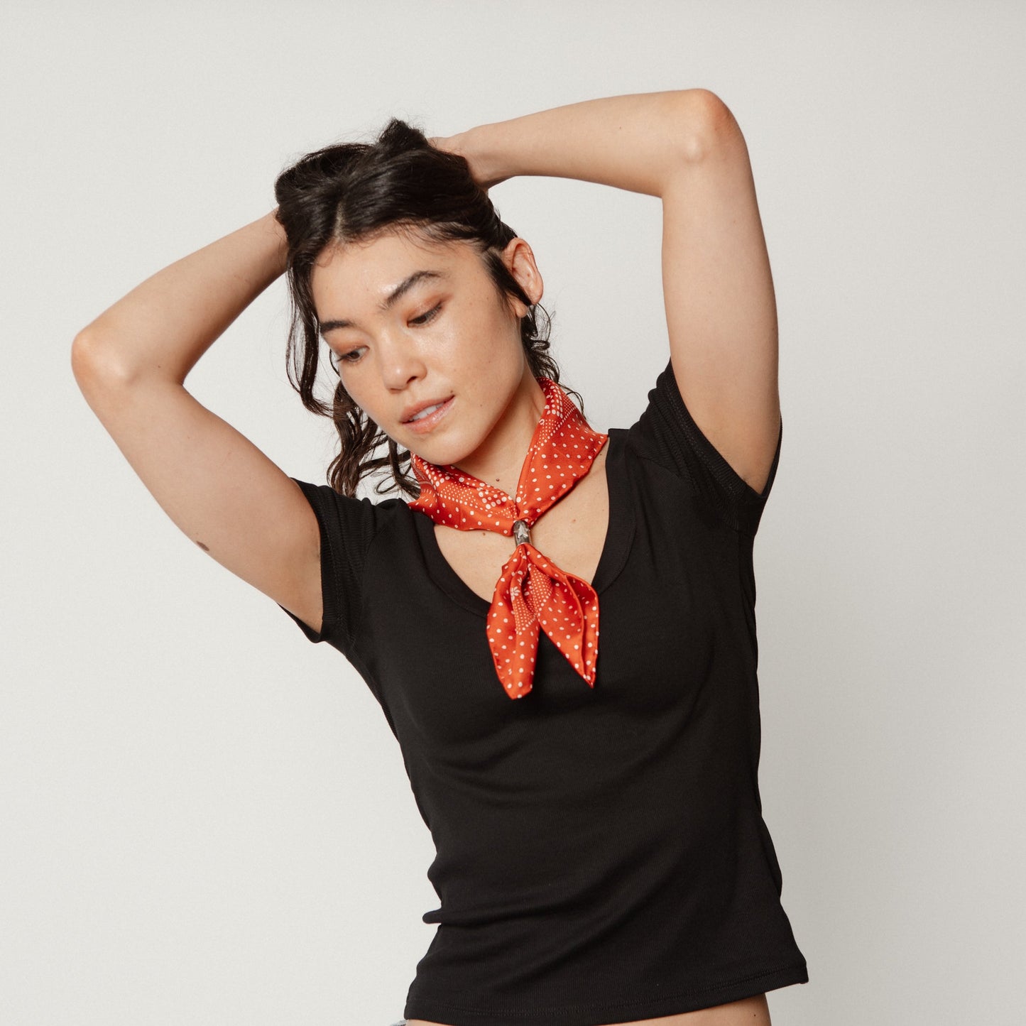
                  
                    Last Chance Textiles | Silk Twill Scarf | Daisy chili
                  
                