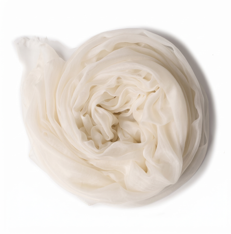 Lightweight Cashmere Spring/Summer Pashmina Wrap: Cream