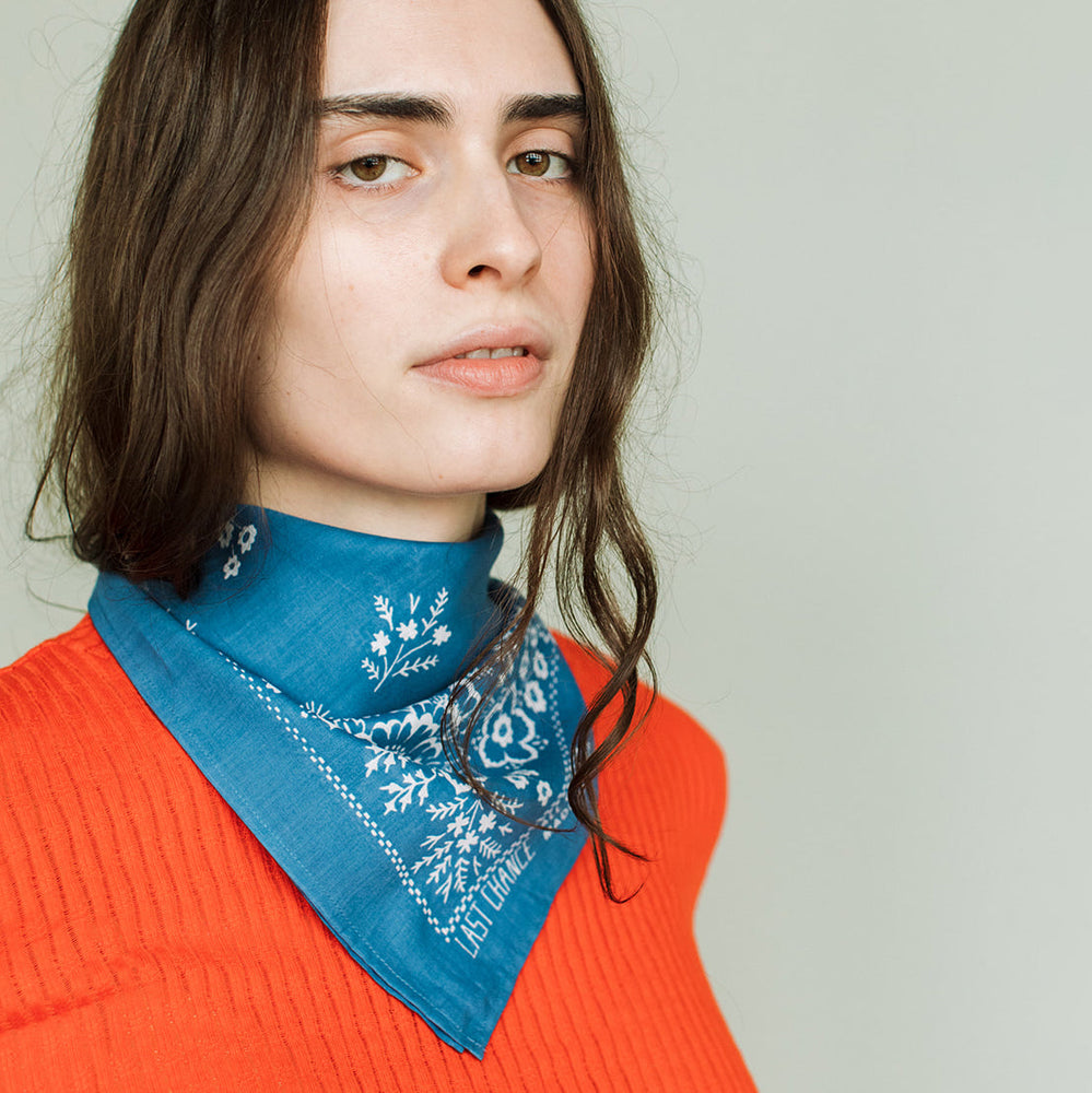 
                  
                    Last Chance Textiles | Cotton Field Bandana | Azure
                  
                