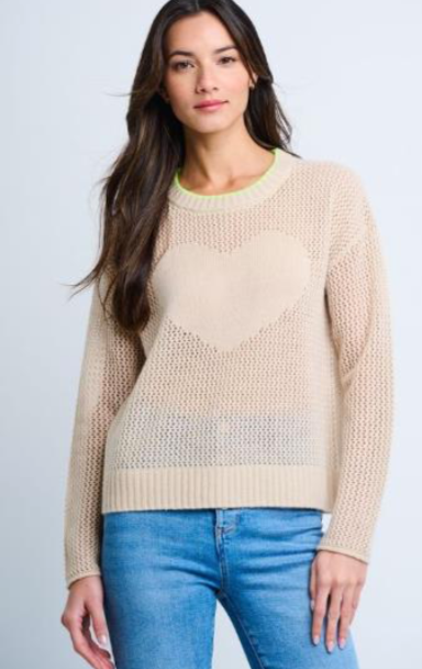 Lisa Todd | Open for Love Sweater | Latte | CA312
